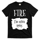 Fire Hot Packet Halloween Taco Im Extra Spicy Costume T-Shirt - Black