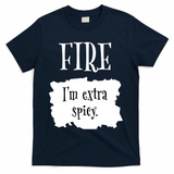 Fire Hot Packet Halloween Taco Im Extra Spicy Costume T-Shirt - Navy