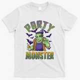 Funny Halloween Party Monster Frankenstein T-Shirt - White