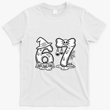 Funny Halloween Six Seven 67 Meme 6-7 T-Shirt - White