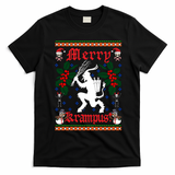 Funny Krampus Merry Krampus Ugly Christmas Gift T-Shirt - Black