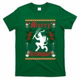 Funny Krampus Merry Krampus Ugly Christmas Gift T-Shirt - Irish Green