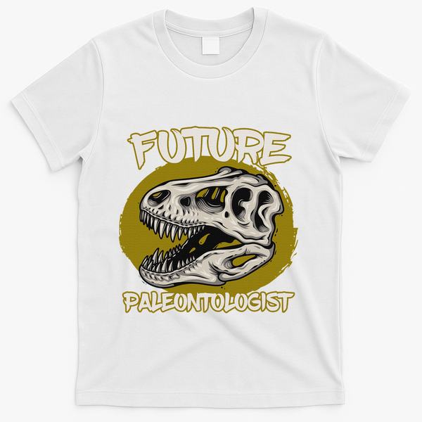 Future Paleontologist Cute Gifts For Dino Explorer T-Shirt - White