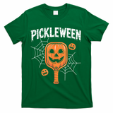 Funny Pickleween Halloween Pickleball Players Gift T-Shirt - Green