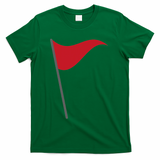Funny Red Flag Warning Halloween Costume T-Shirt - Green
