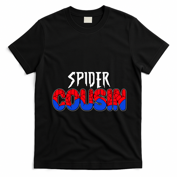 Funny Spider Cousin Matching Family Shirts T-Shirt - Black