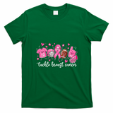 Football Tackle Breast Cancer T-Shirt - Irish Green