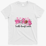 Football Tackle Breast Cancer T-Shirt - White
