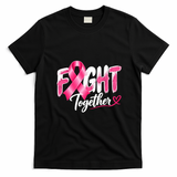 Fight Together Breast Cancer Awareness T-Shirt - Black