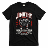 Funny Vintage Rock Tour Jimothy World Chaos Tour 2026 T-Shirt - Black