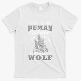 Funny Wolf Design Human Costume IM A Wolf T-Shirt - White