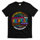 Groovy Curriculum Specialist Appreciation Back To School T-Shirt - Black
