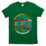 Groovy Curriculum Specialist Appreciation Back To School T-Shirt - Green