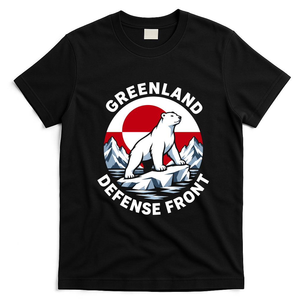 Greenland Defense Front T-Shirt - Black