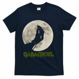 Gabaghoul Funny Hand Moon Halloween T-Shirt - Navy