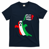Gabaghoul Funny Haloween Italian Costume Gaba Ghoul Ghost T-Shirt - Navy