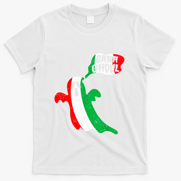 Gabaghoul Funny Haloween Italian Costume Gaba Ghoul Ghost T-Shirt - White