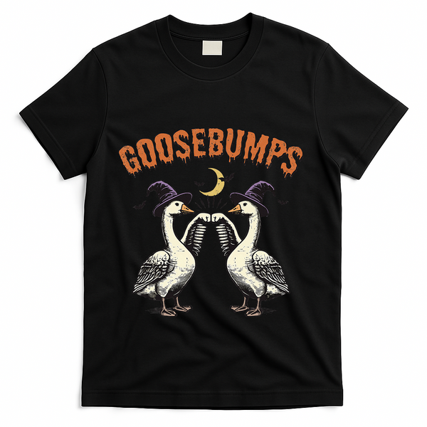 Goosebumps Funny Witch Goose Bumps Puns Halloween T-Shirt - Black