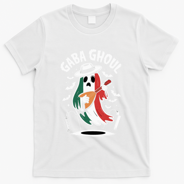 Gaba Ghoul Funny Ghost Italian Gabagool T-Shirt - White