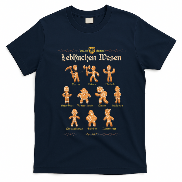 Grimm Gingerbread T-Shirt - Navy Blue