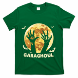 Gabaghoul Ghost Italian Ham Halloween Gabagool Parody T-Shirt - Green