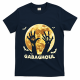 Gabaghoul Ghost Italian Ham Halloween Gabagool Parody T-Shirt - Navy