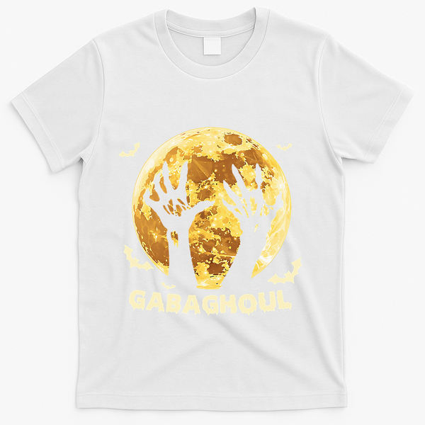 Gabaghoul Ghost Italian Ham Halloween Gabagool Parody T-Shirt - White