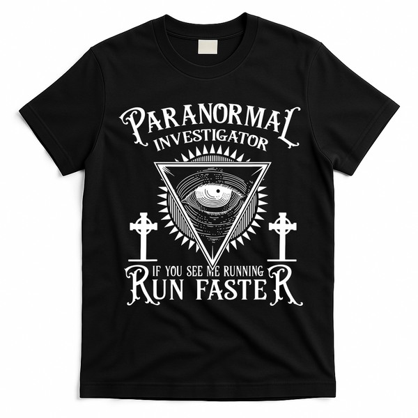 Ghost Hunter Paranormal Investigator T-Shirt - Black