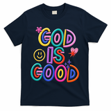 God Is Good Christian Religious T-Shirt - Navy