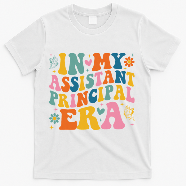 Groovy In My Assistant Principal Era School Worker T-Shirt - White