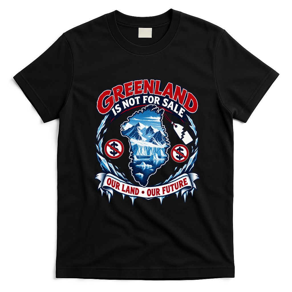 Greenland Is Not For Sale Our Land Our Future T-Shirt - Black