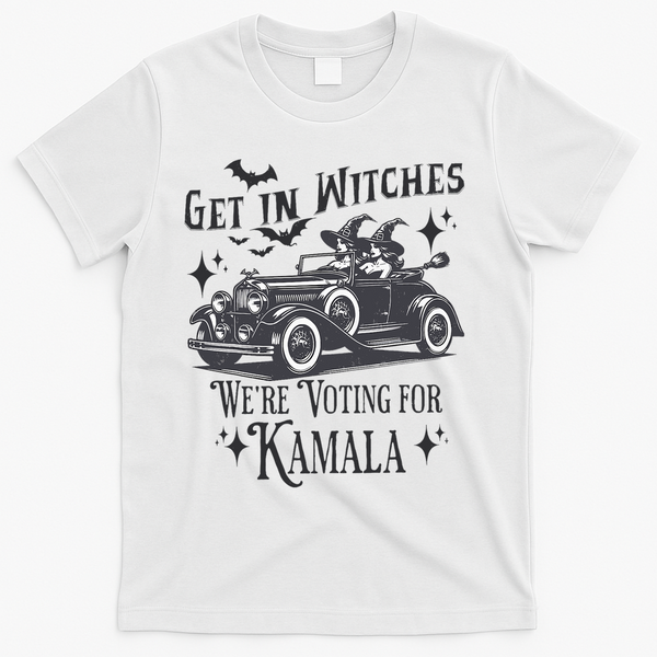 Get In Witches WeRe Voting For Kamala Halloween Harris T-Shirt - White