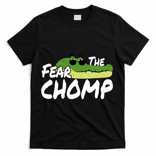 Gator Mascot Back To School Fear The Chomp Florida Game T-Shirt - Black
