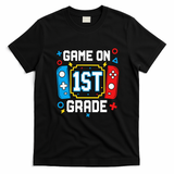 Game On 1st Grade Gamer Back To School Funny Gaming T-Shirt - Black