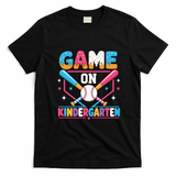 Game On Kindergarten Baseball Students Teachers T-Shirt - Black