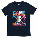 Game On Kindergarten Baseball Students Teachers T-Shirt - Navy Blue