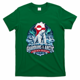 Guardians of the Arctic Stand with Greenland Polar Bear T-Shirt - Irish Green