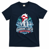 Guardians of the Arctic Stand with Greenland Polar Bear T-Shirt - Navy Blue