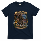 Guardian Of The Ancient Forest – Bigfoot Samurai Warrior T-Shirt - Navy Blue
