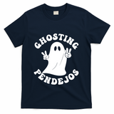 Ghosting Pendejos Funny Mexican Ghost Halloween Meme T-Shirt - Navy
