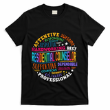 Groovy Residential Counselor Appreciation Back To School T-Shirt - Black