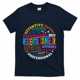 Groovy Residential Counselor Appreciation Back To School T-Shirt - Navy