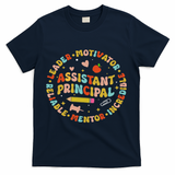 Groovy School Assistant Principal Teacher Appreciation T-Shirt - Navy