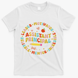 Groovy School Assistant Principal Teacher Appreciation T-Shirt - White