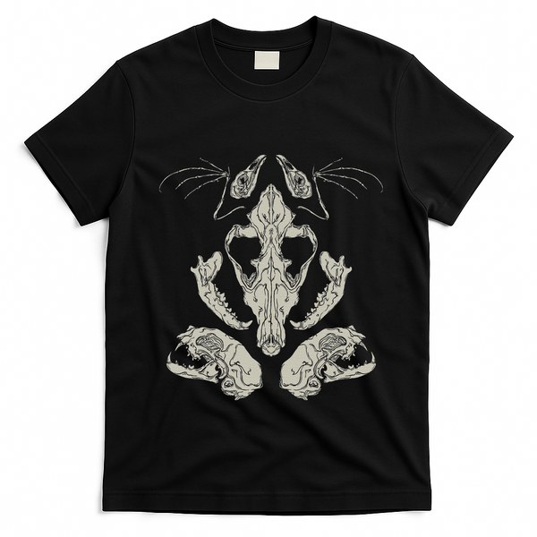 Goth Skulls & Bones Vulture Culture Taxidermy Gothic T-Shirt - Black