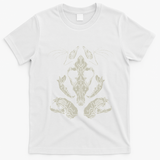 Goth Skulls & Bones Vulture Culture Taxidermy Gothic T-Shirt - White