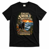 Great Smoky Mountains Bear Artwork for Tennessee Lovers T-Shirt - Black