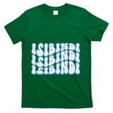 Groovy Wavy Style School Spirit Wear T-Shirt - Green