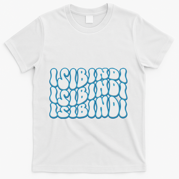 Groovy Wavy Style School Spirit Wear T-Shirt - White