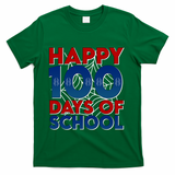 Happy 100 Days Of School Cute Superhero T-Shirt - Green